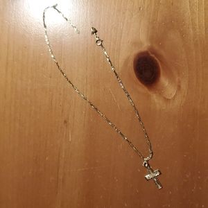 Child's 14kt cross necklace